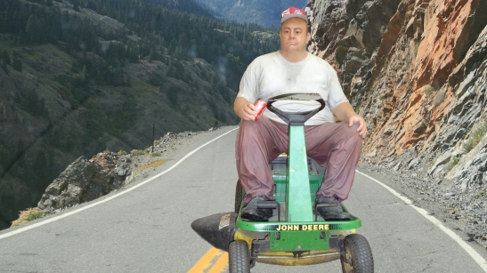 Man on a Mower